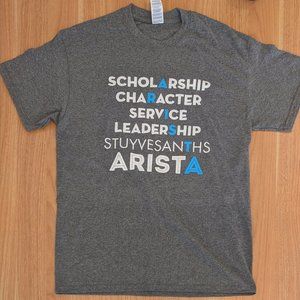 Gray T-Shirt Stuyvesant High School ARISTA Bella Canvas Tee M